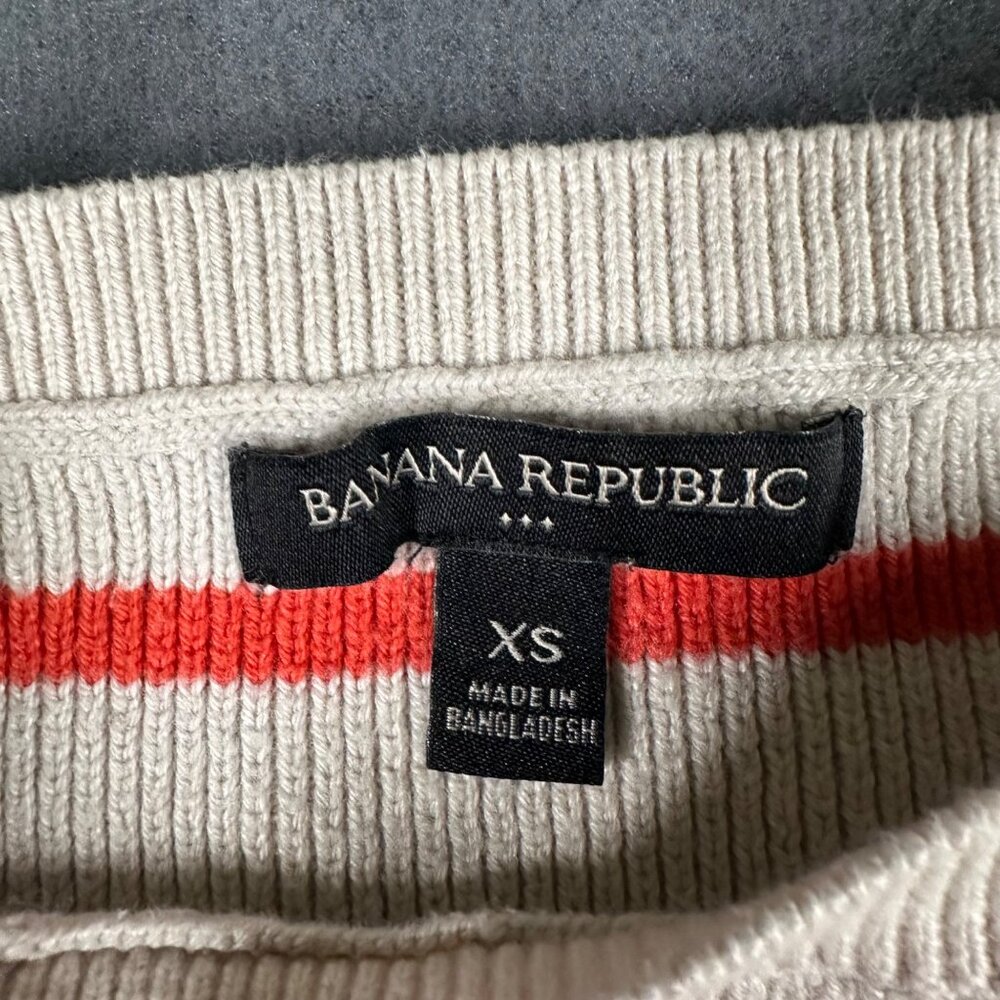 Banana Republic Factory Sweater Womens XS Striped Ribbed Long Sleeve Sweater - Picture 5 of 12
